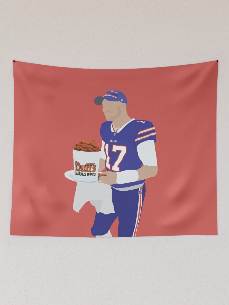 Josh Allen, Buffalo Bills, Duff's Chicken Wings Sticker Active T