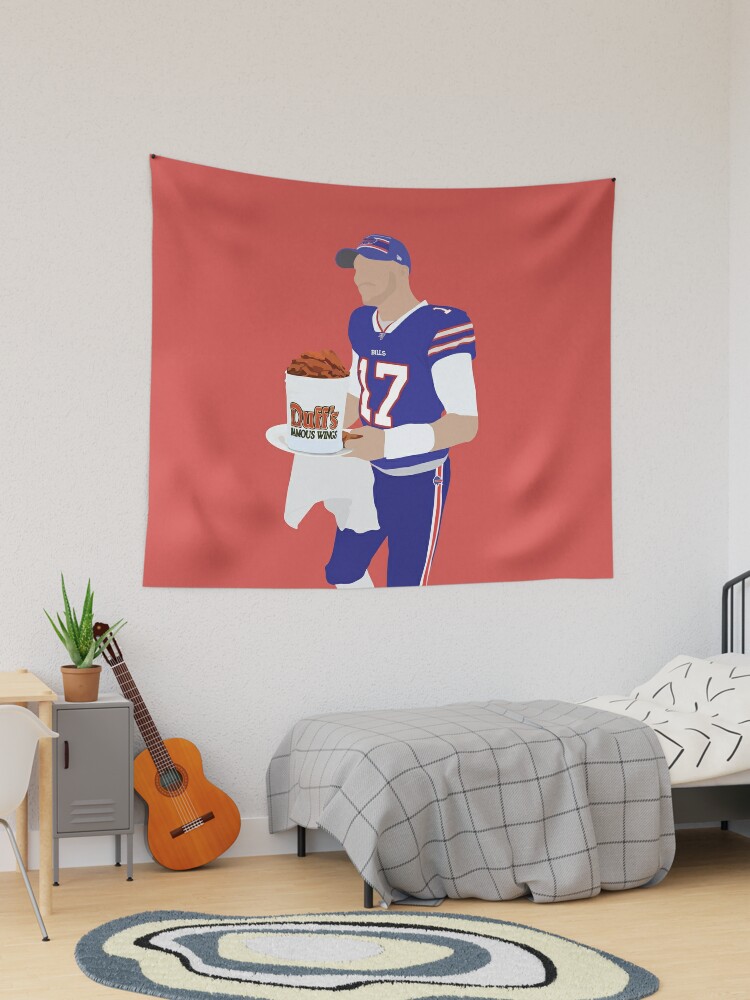 Josh Allen, Buffalo Bills, Duff's Chicken Wings Sticker | Poster