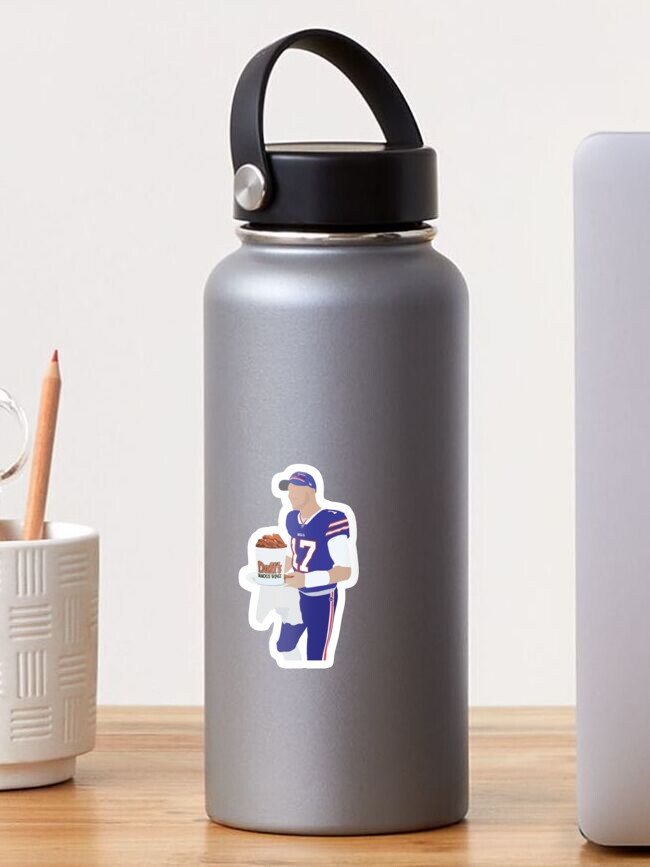 Josh Allen, Buffalo Bills, Duff's Chicken Wings Sticker | Duffle Bag