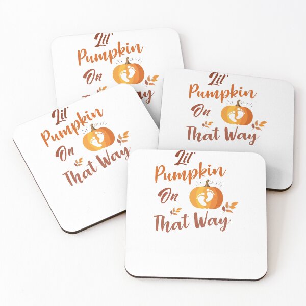 Item preview, Lil Pumpkin On The Way - Girl Fall Baby Shower Pumpkin designed and sold by Run to Creations.