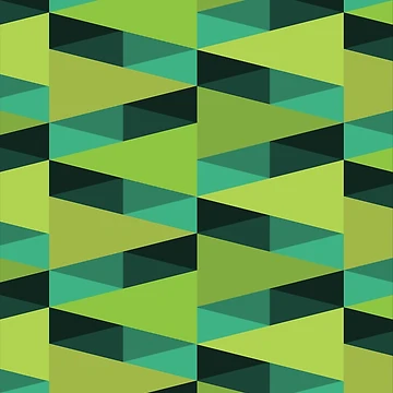 Artwork thumbnail, Horizontal Triangles Pattern – Green by RoguePatterns