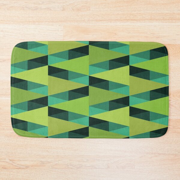 Item preview, Horizontal Triangles Pattern – Green designed and sold by RoguePatterns.