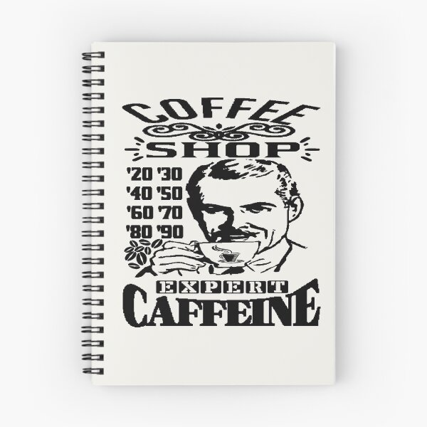 Item preview, COFFEE SHOP EXPERT CAFFEINE Poster Vintage Style designed and sold by Giulivo Store Graphic.