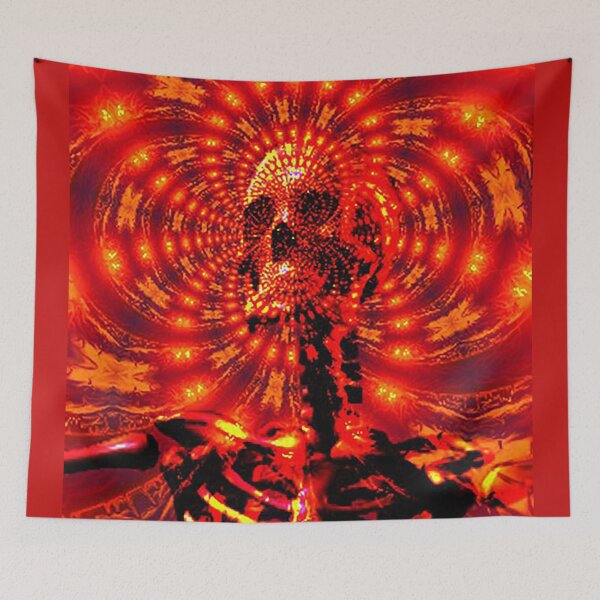Item preview, Trippy Skull Artwork - Death - Soul - Skulls designed and sold by CattlettArt.