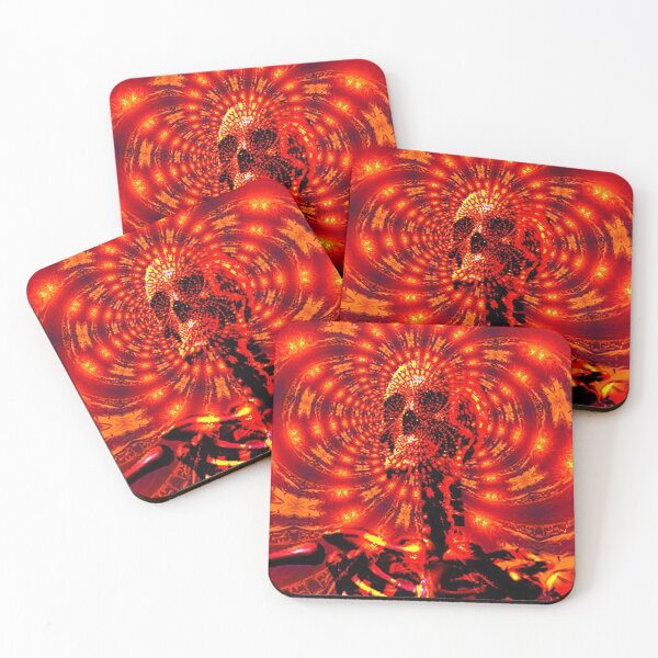 Item preview, Trippy Skull Artwork - Death - Soul - Skulls designed and sold by CattlettArt.