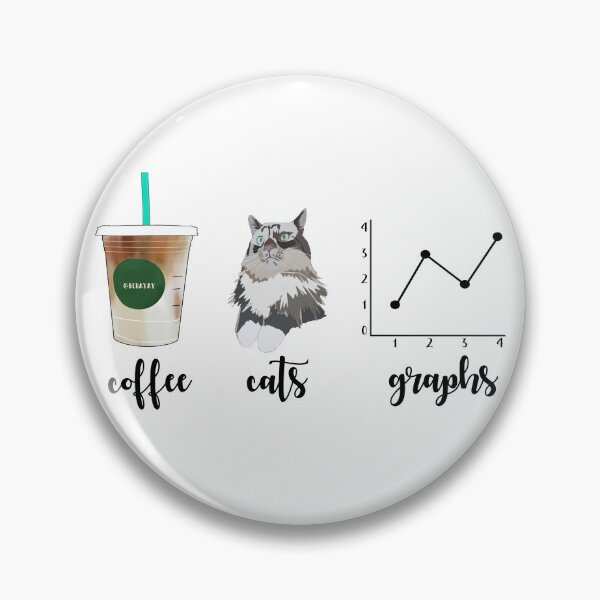 Item preview, Coffee Cats and Graphs designed and sold by bcbayay designs.