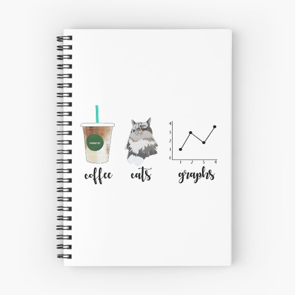 Item preview, Coffee Cats and Graphs designed and sold by bcbayay designs.