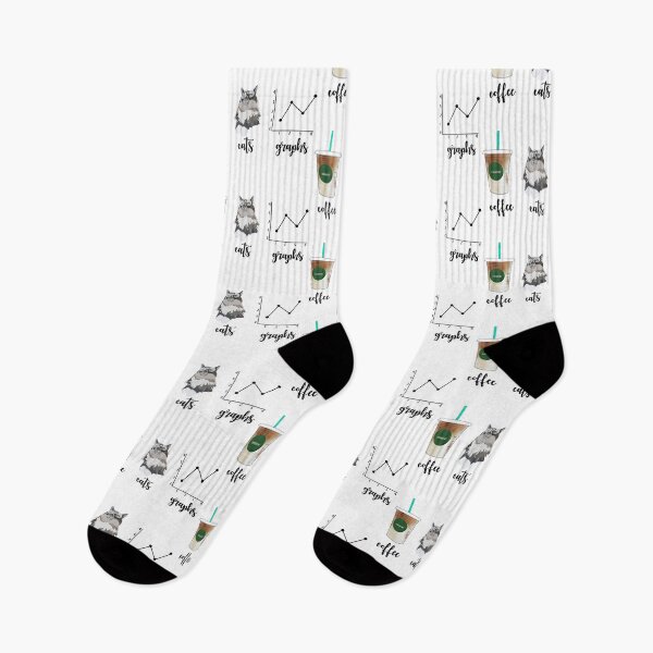 Item preview, Coffee Cats and Graphs designed and sold by bcbayay designs.