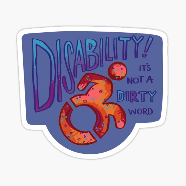 Item preview, disability is not a dirty word designed and sold by mali-dolly.