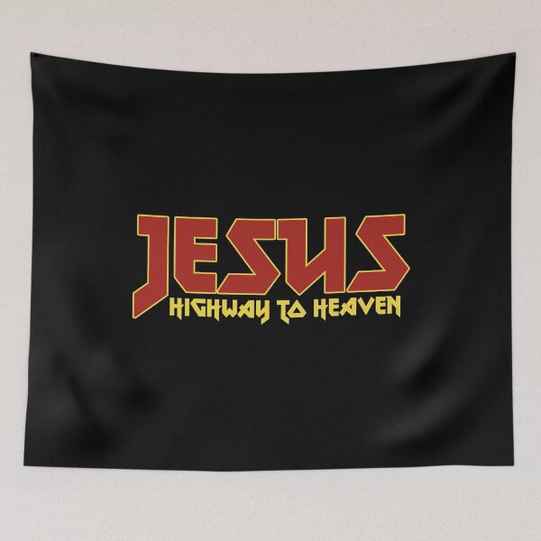 Item preview, Jesus Highway To Heaven designed and sold by RandomStuffShop.