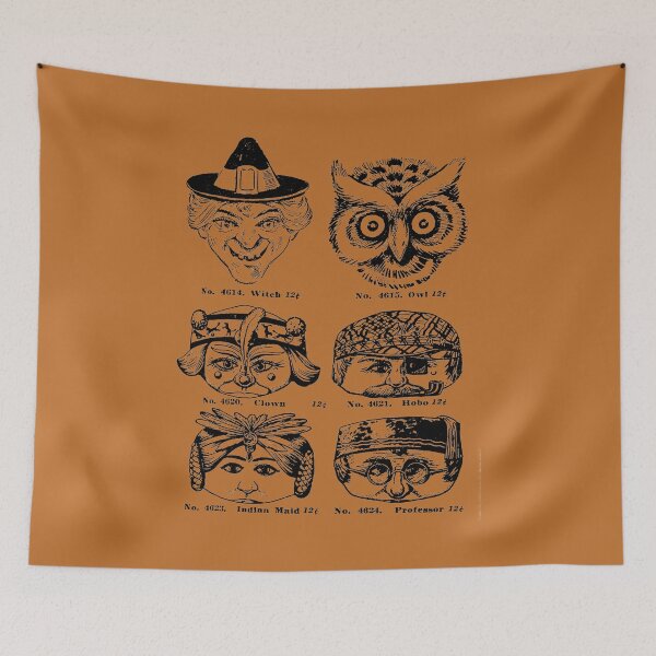 Item preview, Vintage Catalog Halloween Masks designed and sold by Banjoboy Art.