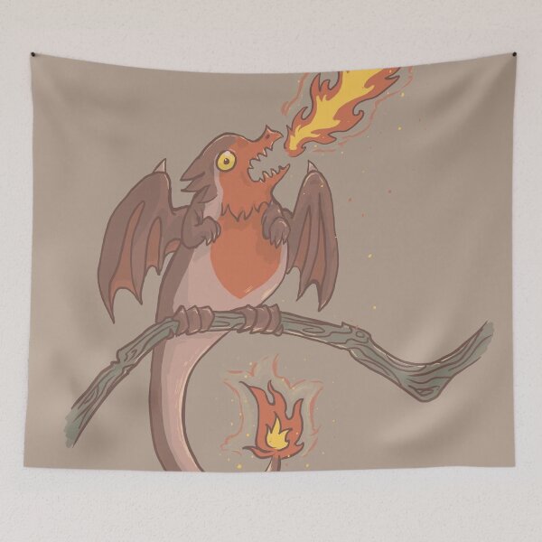 Item preview, Firebreathing Robin of Doom designed and sold by Caeodos.