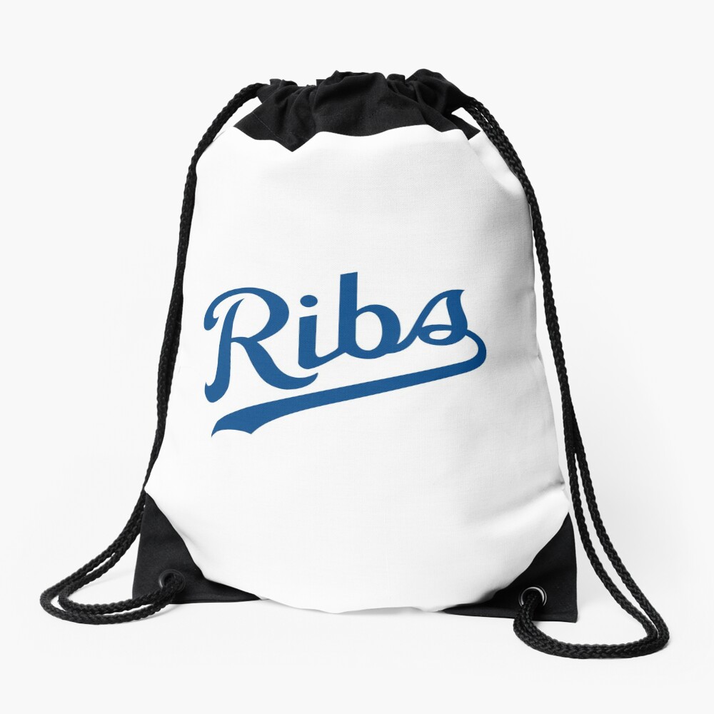 KC Ribs - White 1 Drawstring Bag