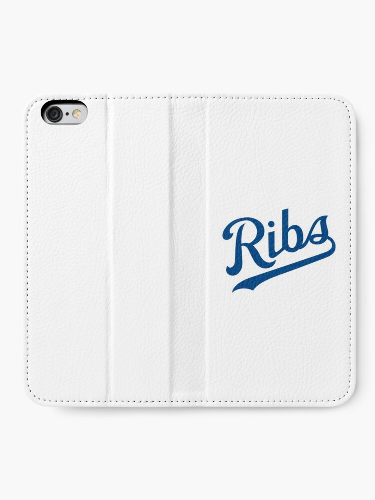 Alternate view of KC Ribs - White 1 iPhone Wallet