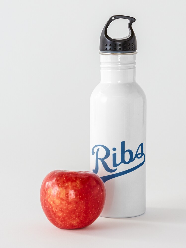 Alternate view of KC Ribs - White 1 Water Bottle