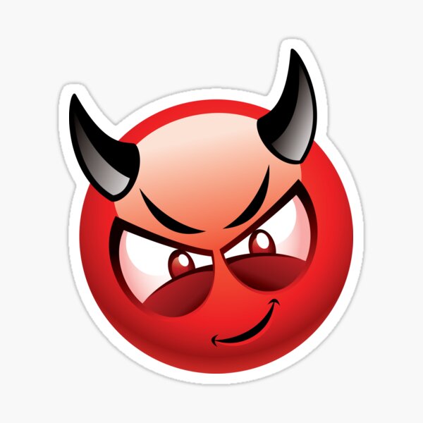 devil emoji cushion