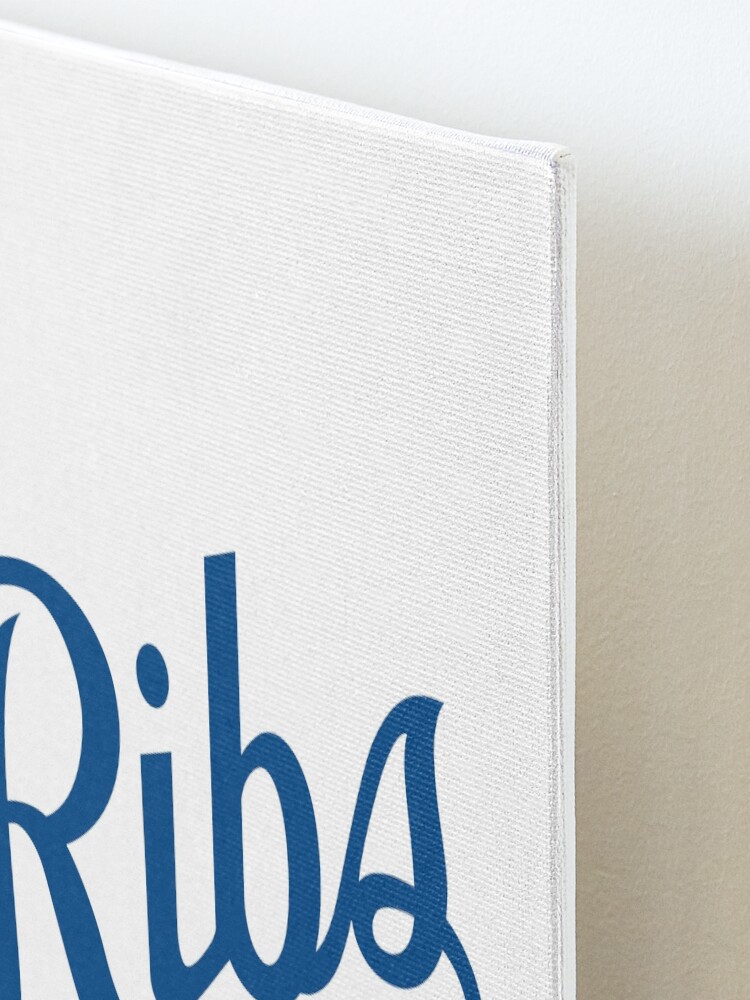 Alternate view of KC Ribs - White 1 Mounted Print