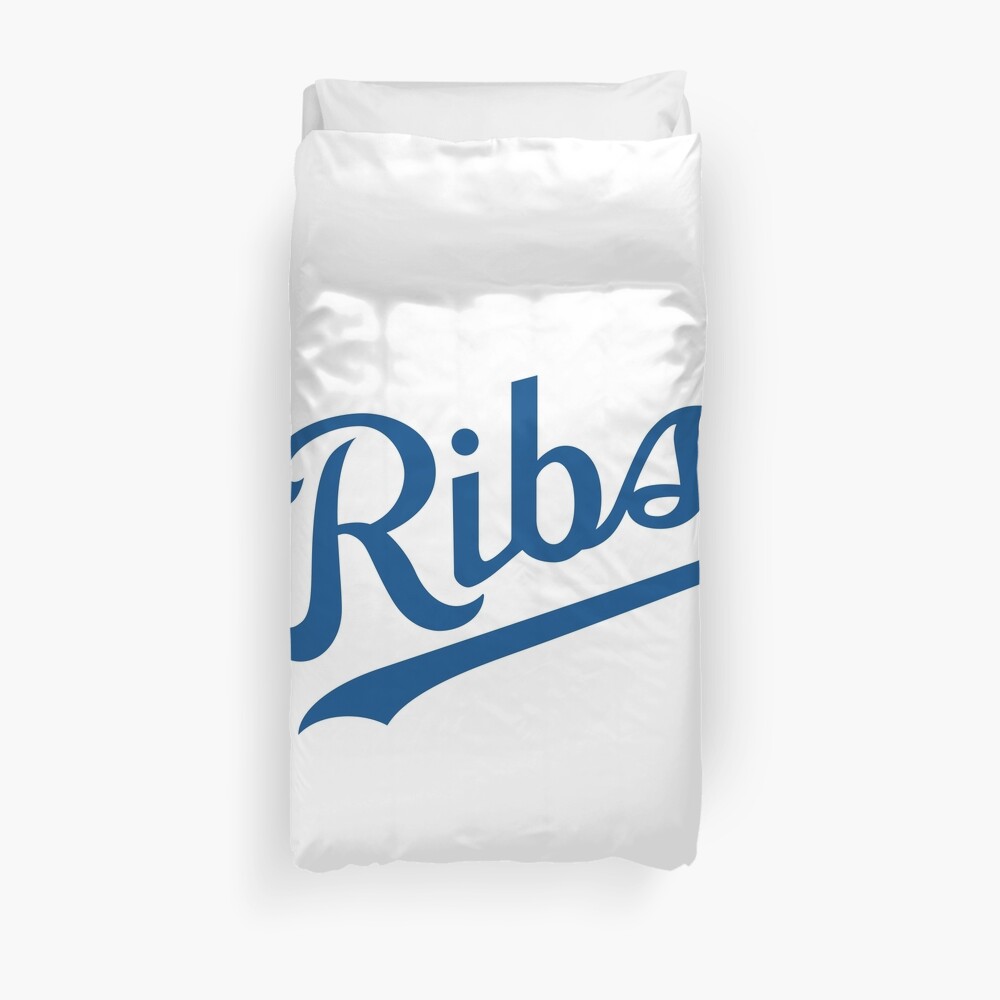 KC Ribs - White 1 Duvet Cover