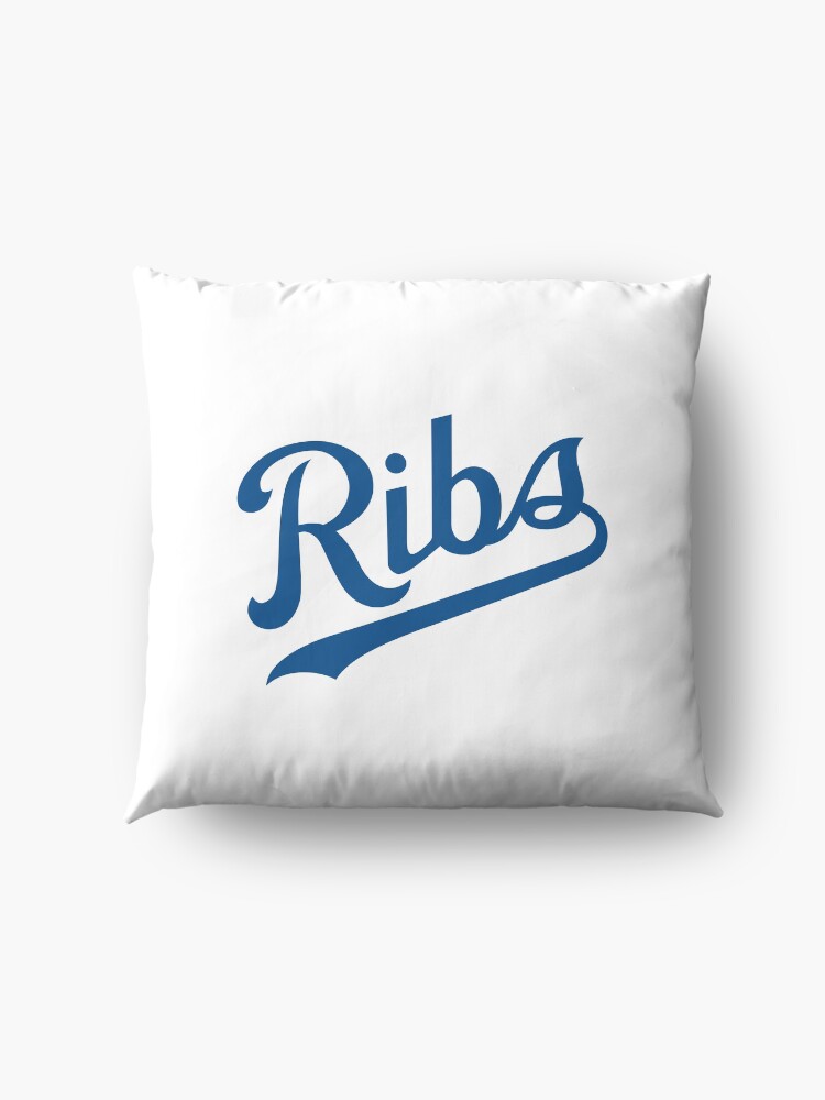 Alternate view of KC Ribs - White 1 Floor Pillow