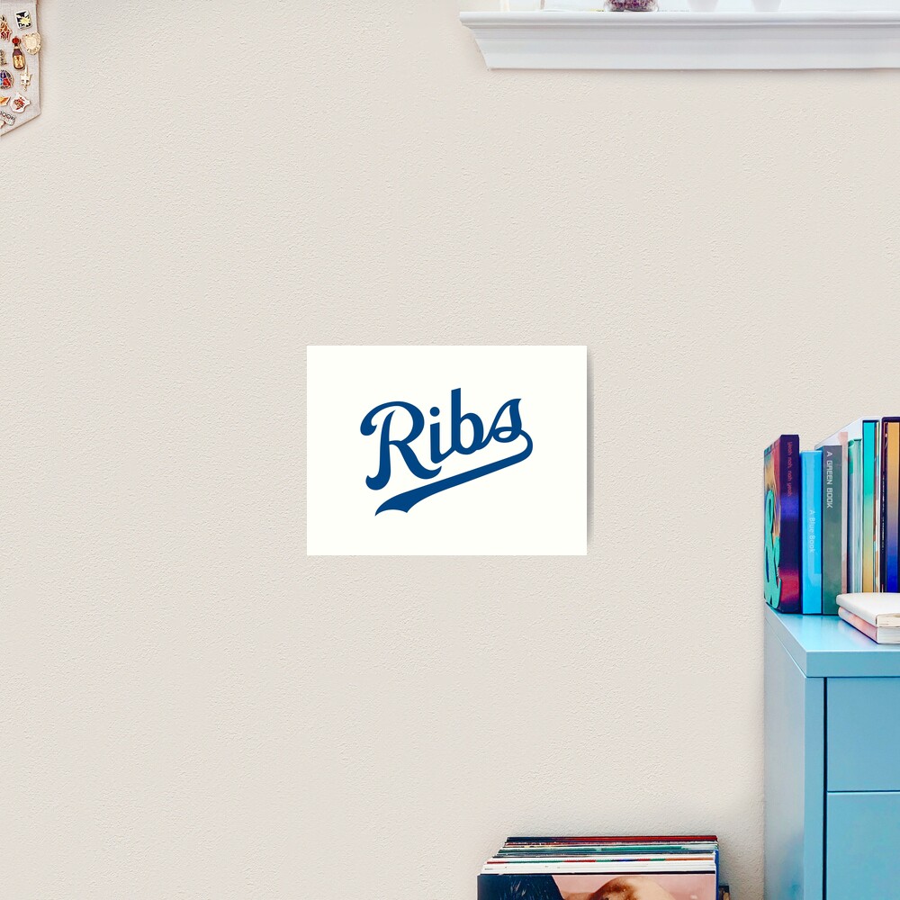 KC Ribs - White 1 Art Print