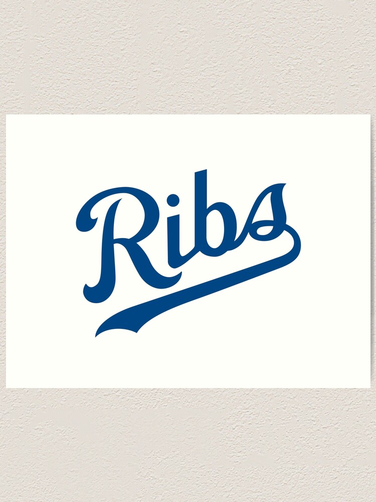 Alternate view of KC Ribs - White 1 Art Print
