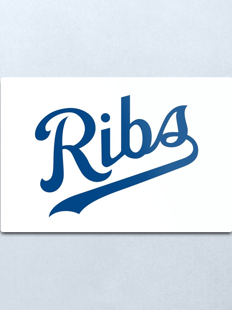 Alternate view of KC Ribs - White 1 Metal Print