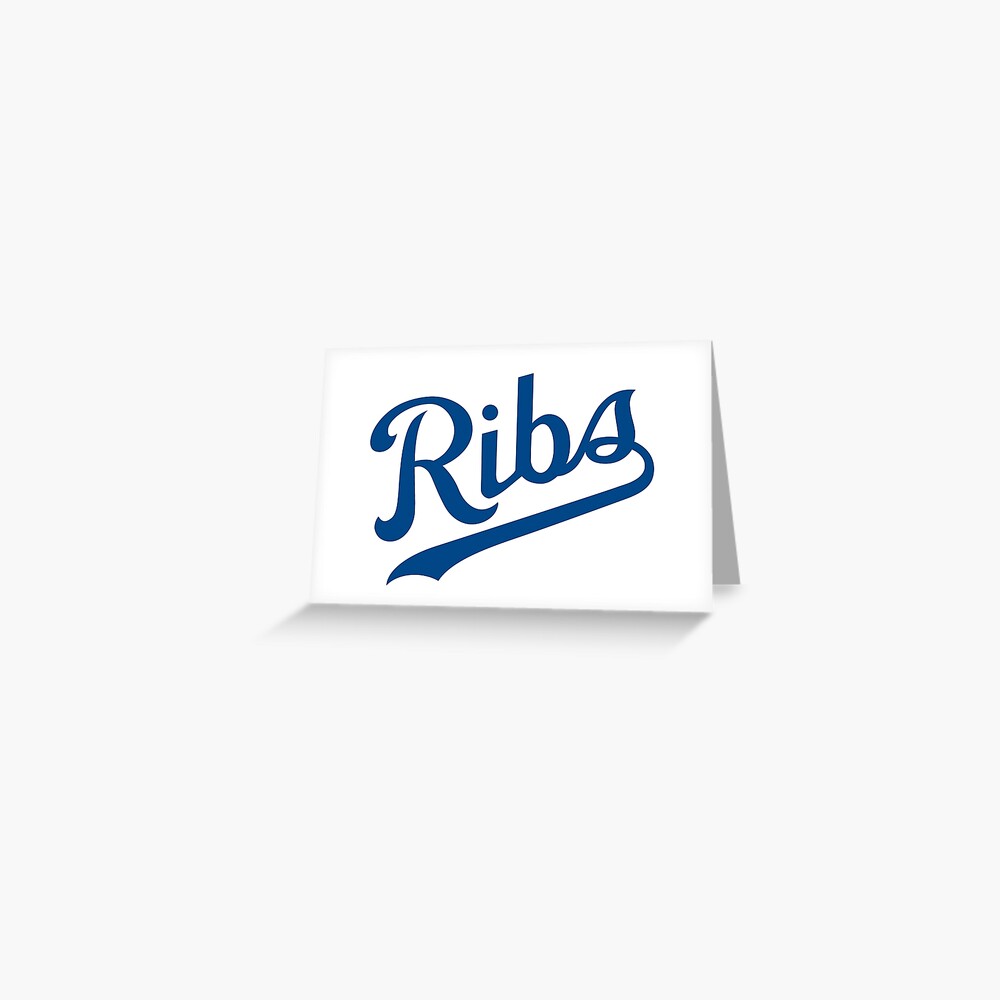 KC Ribs - White 1 Greeting Card