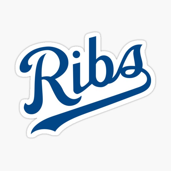 KC Ribs - White 1 Sticker