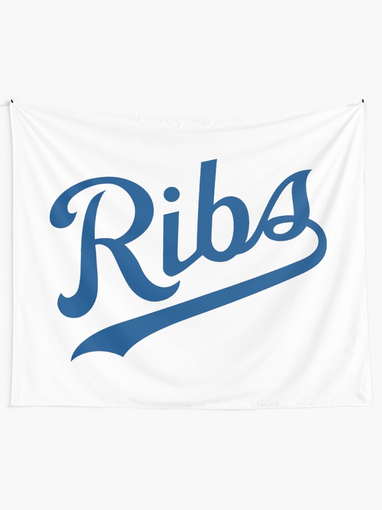 Alternate view of KC Ribs - White 1 Tapestry