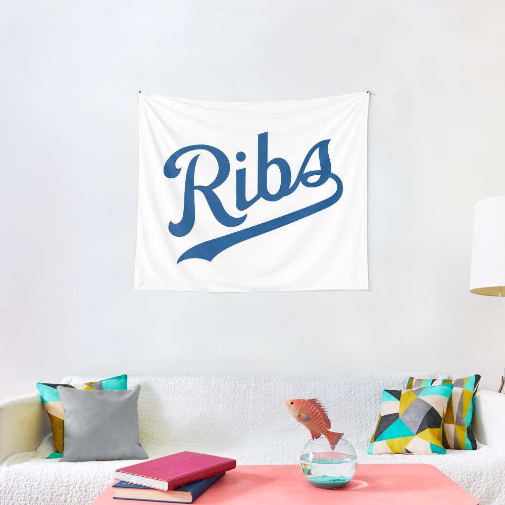KC Ribs - White 1 Tapestry
