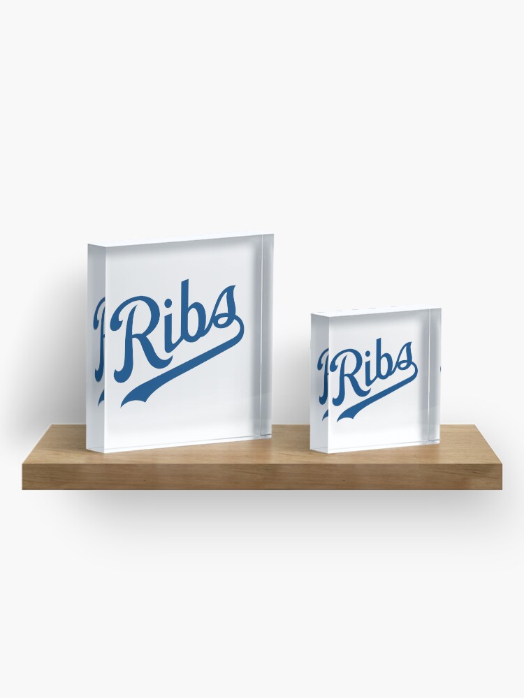 Alternate view of KC Ribs - White 1 Acrylic Block