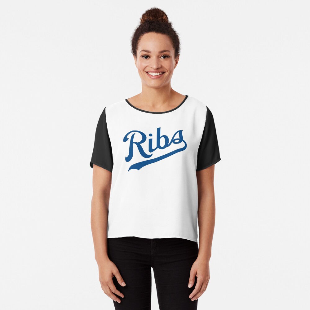 KC Ribs - White 1 Chiffon Top