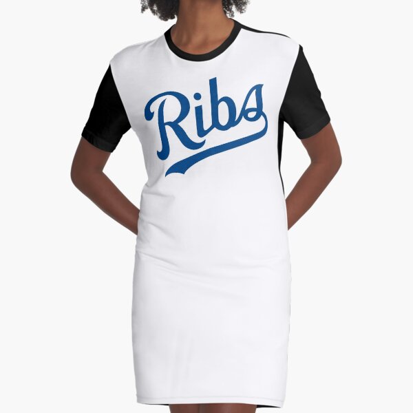 KC Ribs - White 1 Graphic T-Shirt Dress