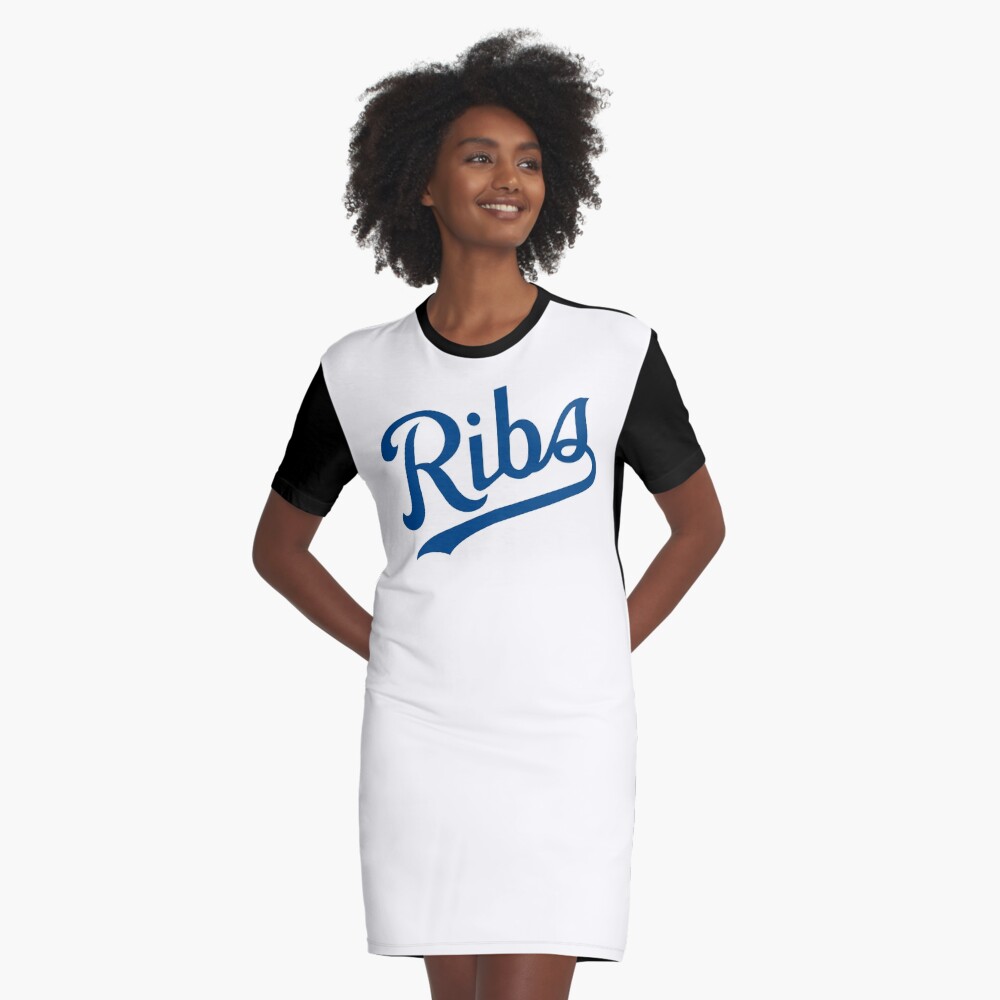 KC Ribs - White 1 Graphic T-Shirt Dress