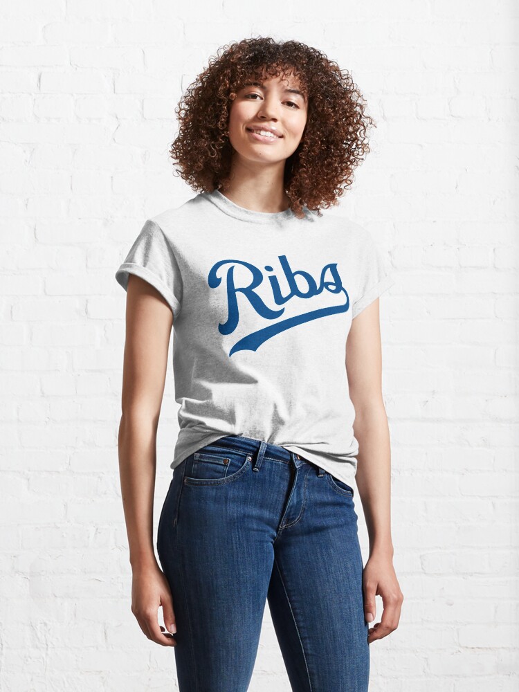 Alternate view of KC Ribs - White 1 Classic T-Shirt