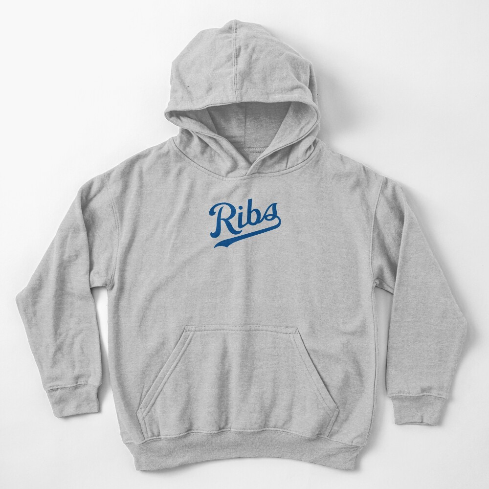 KC Ribs - White 1 Kids Pullover Hoodie