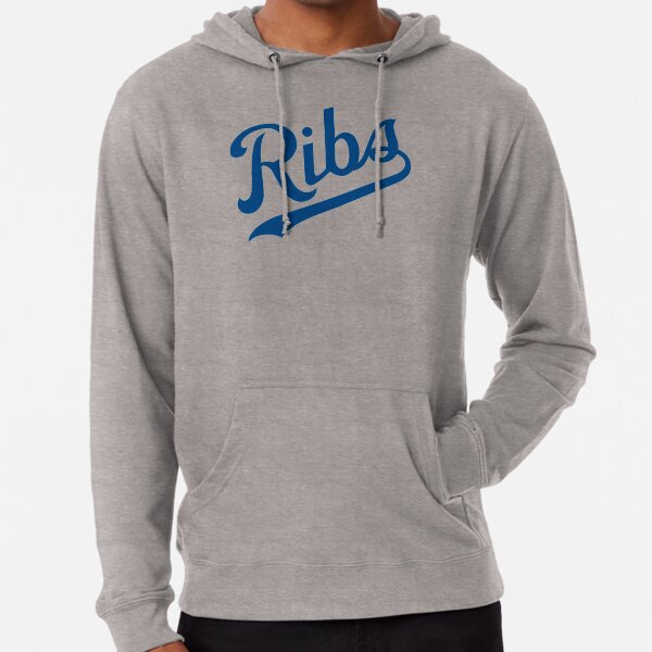 KC Ribs - White 1 Lightweight Hoodie