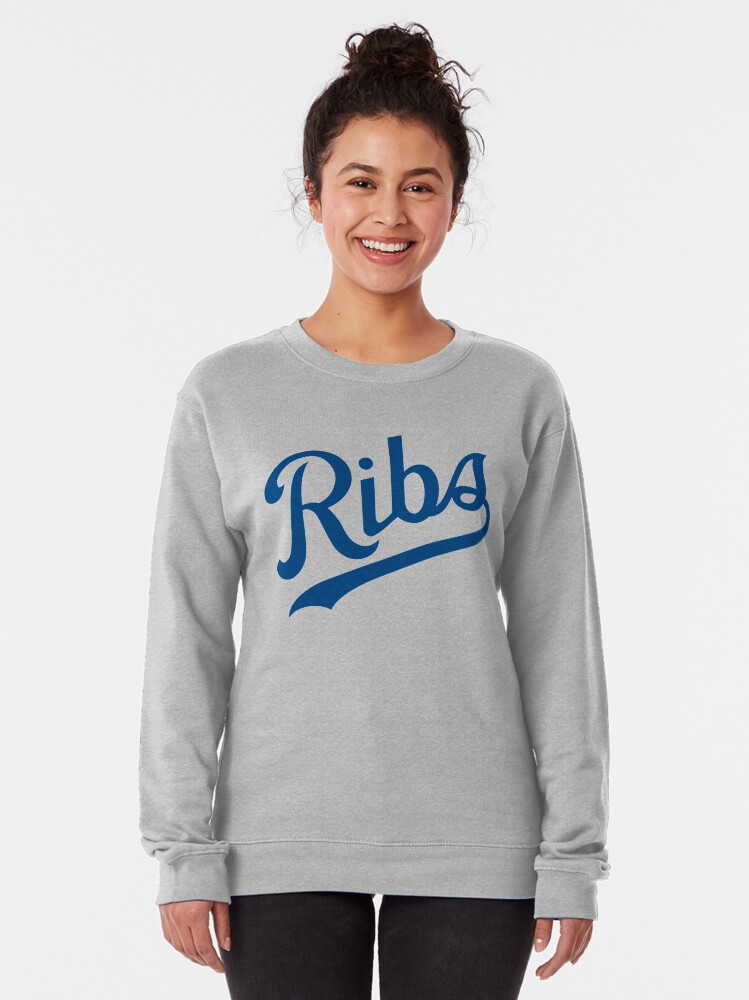 Alternate view of KC Ribs - White 1 Pullover Sweatshirt