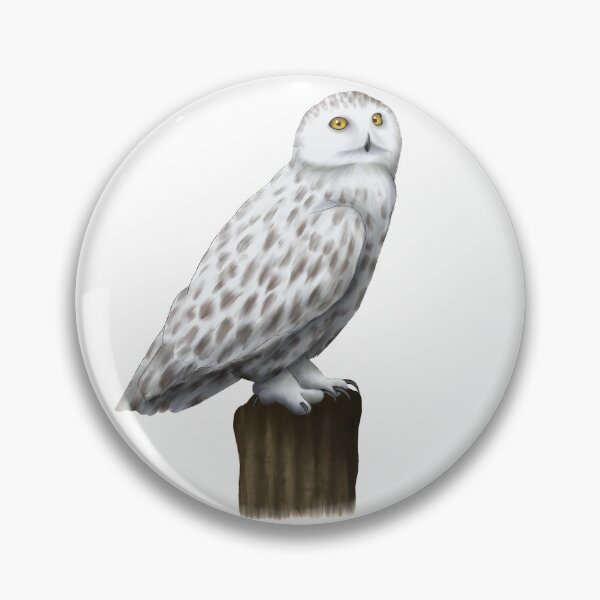 Item preview, White Snowy Owl Painting designed and sold by troyanthonyart.