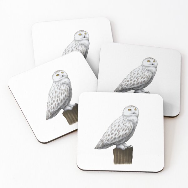 Item preview, White Snowy Owl Painting designed and sold by troyanthonyart.