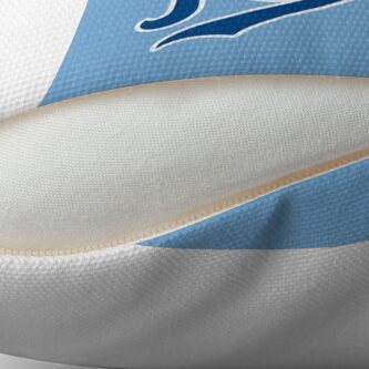 Alternate view of KC Ribs - Powder Blue 1 Throw Pillow