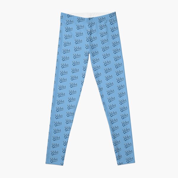 KC Ribs - Powder Blue 1 Leggings