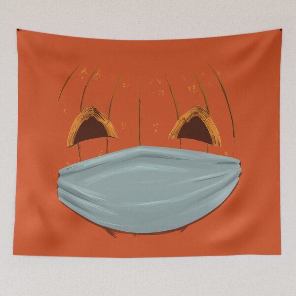 Item preview, Jack o lantern carved pumpkin face halloween costume face mask designed and sold by CarlosCD.