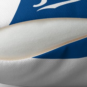Alternate view of KC Ribs - Blue 1 Throw Pillow
