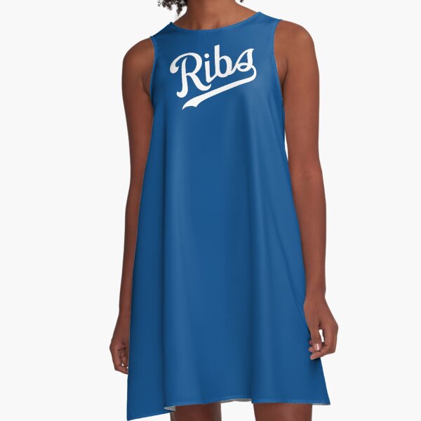 KC Ribs - Blue 1 A-Line Dress