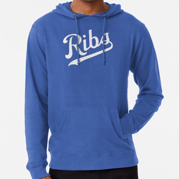 KC Ribs - Blue 1 Lightweight Hoodie