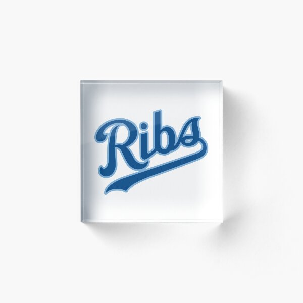 KC Ribs - White 2 Acrylic Block