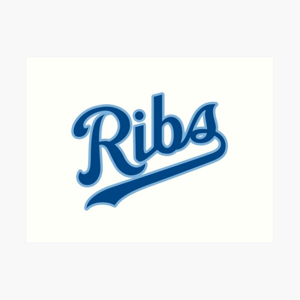 KC Ribs - White 2 Art Print