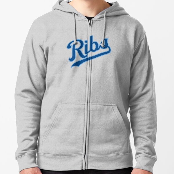 KC Ribs - White 2 Zipped Hoodie