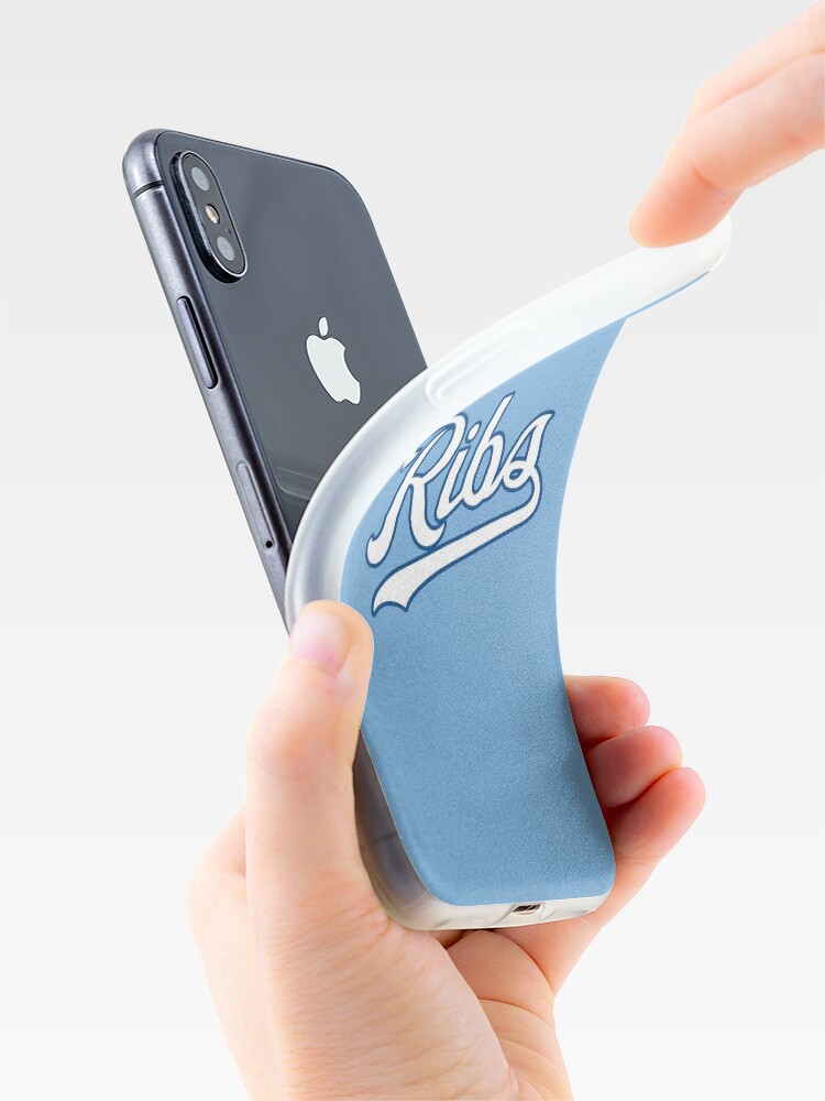 Alternate view of KC Ribs - Powder Blue 2 iPhone Case & Cover